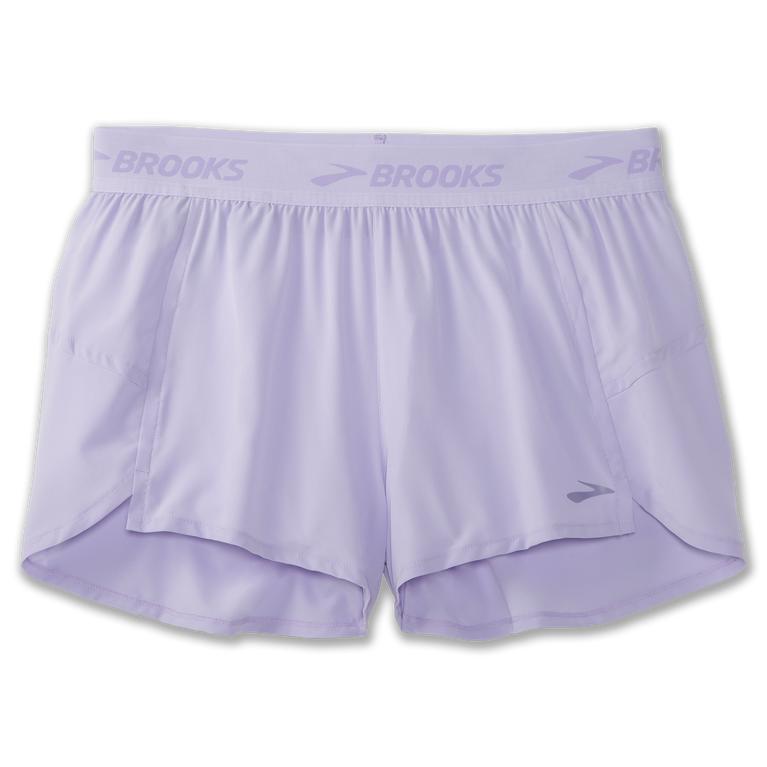 Brooks Chaser 3 Running Shorts - Women's - Violet Dash Stripe/Lavender Purple (04782-LDSO)